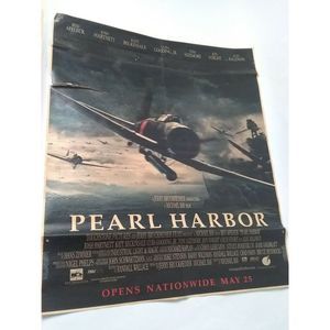 Pearl Harbor 2 sided Advertisement Ad Poster Airplane War Plane Aircraft Movie